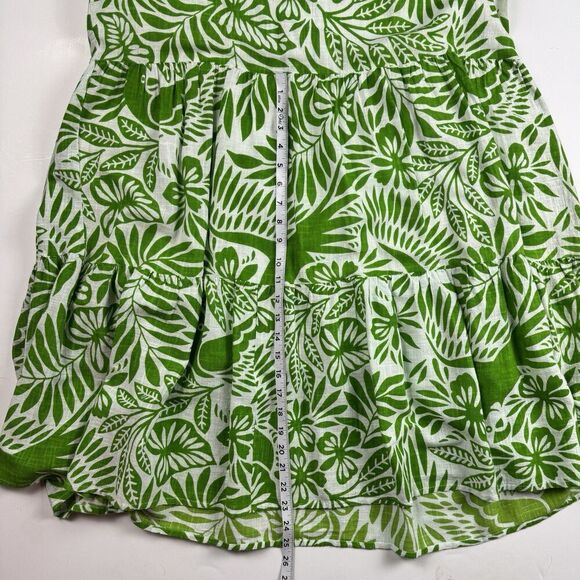Uncle Frank 100% Cotton Birds of Paradise Beachy Tiered Midi Dress, Sz. L-XL - Picture 14 of 15